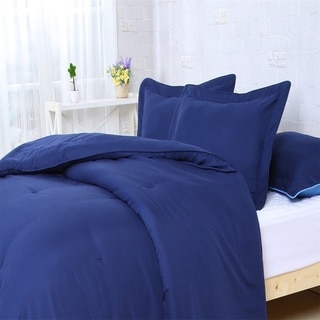 Super Soft Solid 3-piece Comforter Set