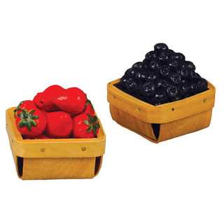 The Queen's Treasures Strawberry and Blueberry Baskets for 18" Dolls and 18" Doll Accessories