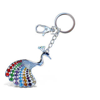 Puzzled Peacock Sparkling Charms