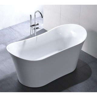 Vanity Art 67-inch Freestanding Acrylic Soaking Bathtub