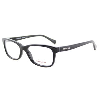 Coach HC 6089 5002 Black Plastic Rectangle Eyeglasses