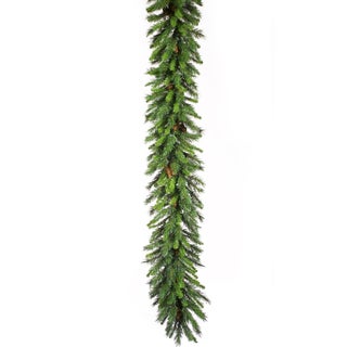 9-foot x 12-inches Cheyenne Garland with 30 Cones and 240 Tips