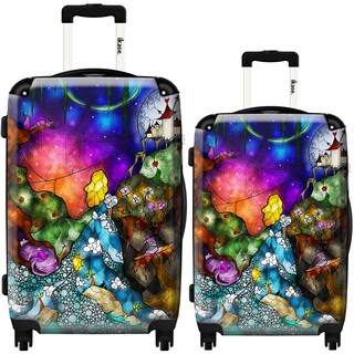 iKase 'Wonderland' 2-piece Fashion Harside Spinner Luggage Set