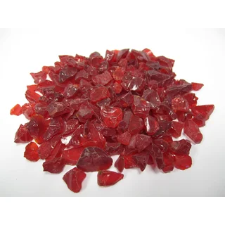 Exotic Pebbles & Aggregates EG10-L10 10-pound Red Glass Pebbles