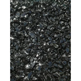 Exotic Pebbles & Aggregates EG02-L02S 2-pound Black Glass Pebbles