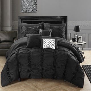 Chic Home Luna Black Bed in a Bag Comforter 10-Piece Set