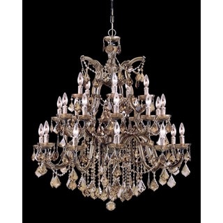 Crystorama Maria Theresa Collection 26-light Antique Brass Chandelier