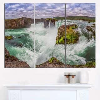 Majestic Godafoss Waterfall Iceland - Landscape Print Wall Artwork