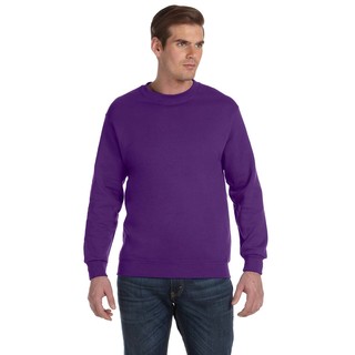 50/50 DryBlend Fleece Men's Crew-Neck Purple Sweater