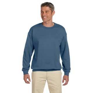 50/50 Fleece Men's Crew-Neck Indigo Blue Sweater
