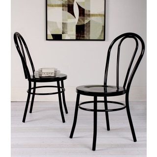 Kate and Laurel Twain Vintage Modern Metal Accent Dining Chairs (Set of 2)