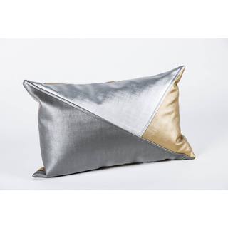 Shimmer Tri-pieced Metallic Rectangle Decorative Pillow