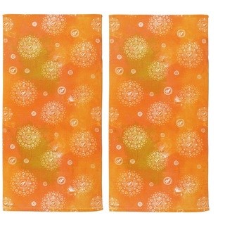 Hawaiian Tropic Orange Cotton Beach Towel (Set of 2)