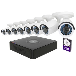 LaView 8-channel High Definition DVR Security Surveillance System with 2TB Hard Drive and 8 Full HD 1080p Bullet Cameras