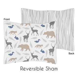 Standard Pillow Sham for Woodland Animals Collection by Sweet Jojo Designs