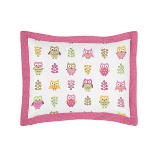 Happy Owl Collection Standard Pillow Sham by Sweet Jojo Designs