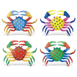 Crab Bobble Metal Magnet (Set of 4)