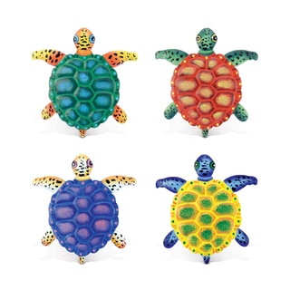 Sea Turtle Bobble Metal Magnets (Set of 4)