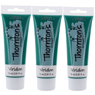 Thornton's Art Supply Viridan 2.54-ounce Green Acrylic Paint Tubes