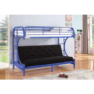 Jordan Twin C-shaped Blue Metal Futon and Bunkbed Combo By Nathaniel Home