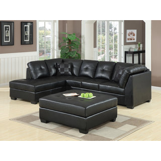 Coaster Company Darie Black Bonded Leather Sectional