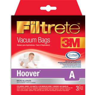 3M 64730A-6 Hoover Size A Filtrete Vacuum Bags 3-count