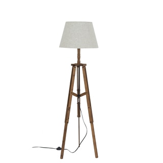 Somette Steampunk Reclaimed Wood 59-inch Floor Lamp