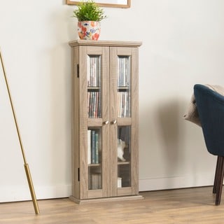 41-inch Wood Media Cabinet - Driftwood