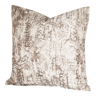 SIScovers Birch Bark White and Brown Throw Pillow