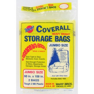 Warps CB-60 2-count 60" X 108" Jumbo Storage Bags