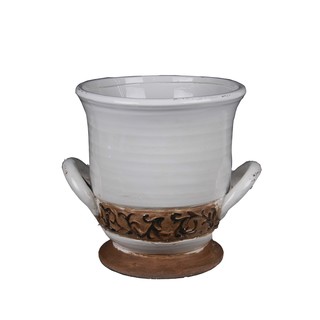 Privilege International Large Ceramic Urn with Handles