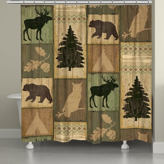 Laural Home Lodge Animals Shower Curtain