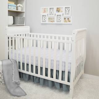 American Baby Company Pop! Grey/Multicolor Cotton 5-piece Crib Bedding Set