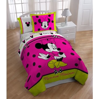 Disney MInnie Neon 6-piece Bed in a Bag with Sheet Set