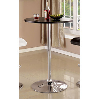 Furniture of America Cayla Contemporary High Gloss Round Bar Table