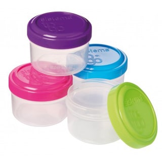 Sistema 21470 Dressing To Go Container Assorted Colors 4 Piece