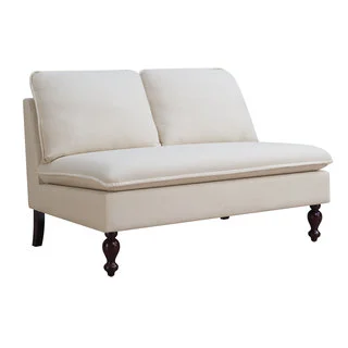 Coaster Company Cushioned Linen Settee Sofa