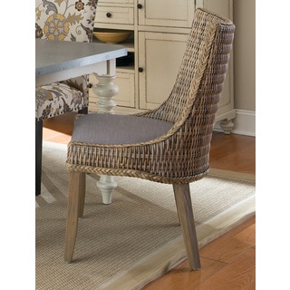 Coaster Grey Mahogany Rattan Greco Dining Chairs (Set of 2)