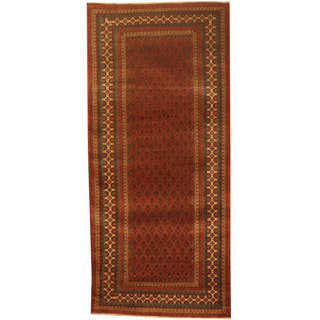 Herat Oriental Afghan Hand-knotted 1960s Semi-antique Tribal Balouchi Wool Runner (2'7 x 9'5)