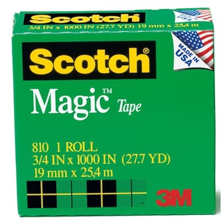 3M 810-3PK 3 Pack 3/4" Scotch® Magic Tape