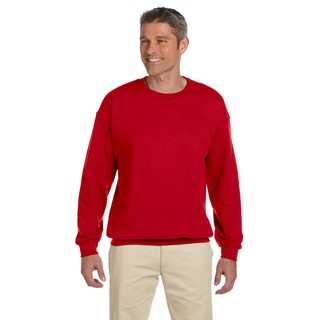 50/50 Fleece Men's Crew-Neck Cherry Red Sweater