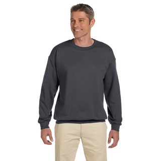 50/50 Fleece Men's Crew-Neck Charcoal Sweater