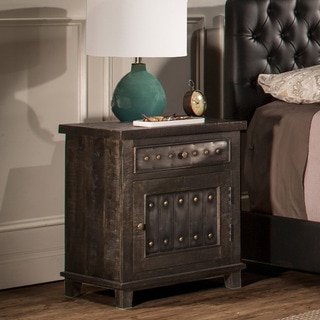 Hillsdale Furniture Bolt Grey Wood and Metal 1-drawer 1-door Cabinet