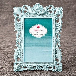 Teal 4 x 6-inch Baroque Frame