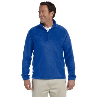 Quarter-Zip Men's Fleece Pullover True Royal Sweater