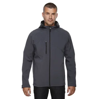 Prospect Two-Layer Fleece Bonded Soft Shell Hooded Men's Big and Tall Fossil Grey 887 Jacket