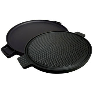 King Kooker 14-inch Pre-seasoned 2-sided Cast Iron Round Griddle