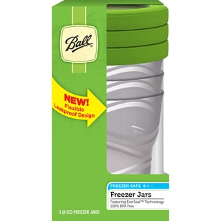 Ball 82100 8 Oz Plastic Freezer Jars 3-count