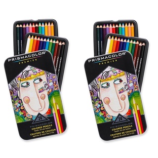 Prismacolor Premier Colored Pencils, Soft Core, 24 Assorted Colors (Pack of 2)