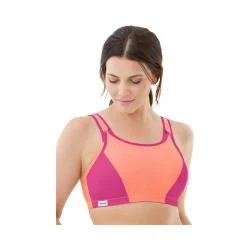 Women's Glamorise Double Layer Custom Control Bra - Plus Orange/Pink